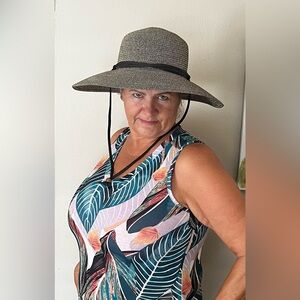 Sloggers Women’s Wide Brim Braided Sun Hat with UPF 50+